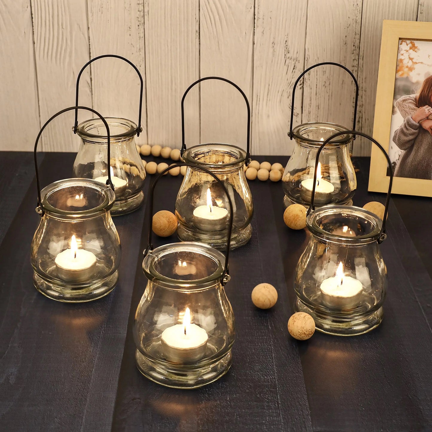 Glass Candle Holder #CH1685