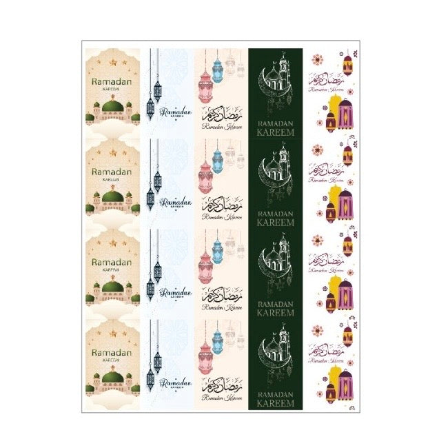 10*6cm-20pcs / Ramadan Stickers #RS1834