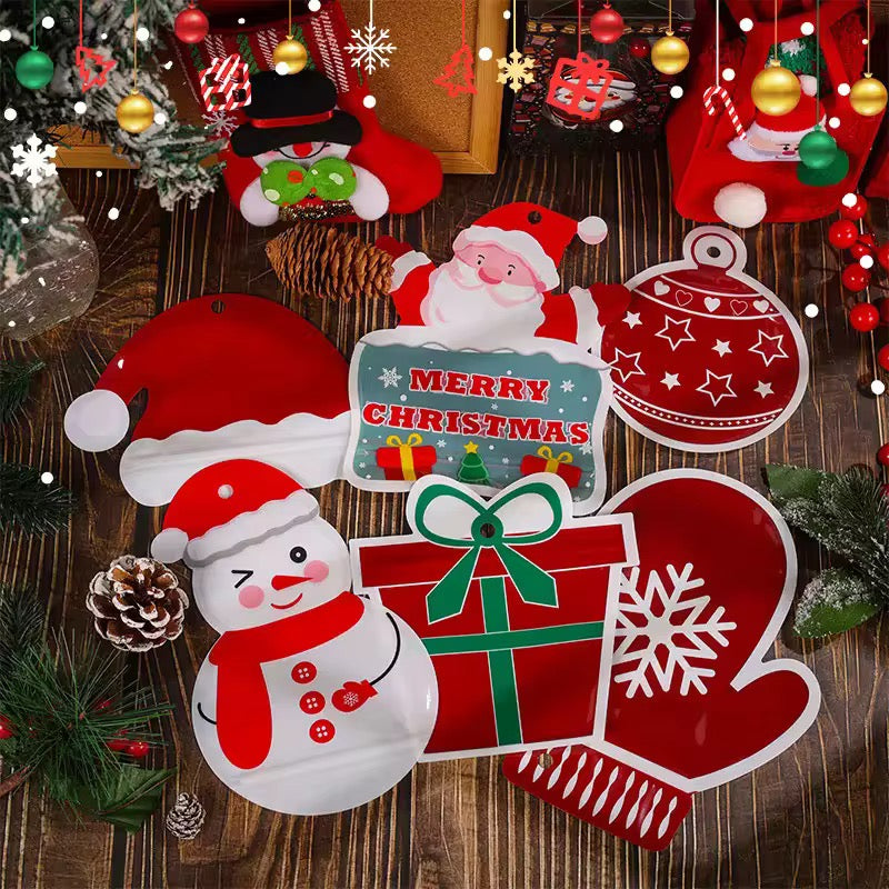 X12pcs Christmas Bag With Zipper #CB2306