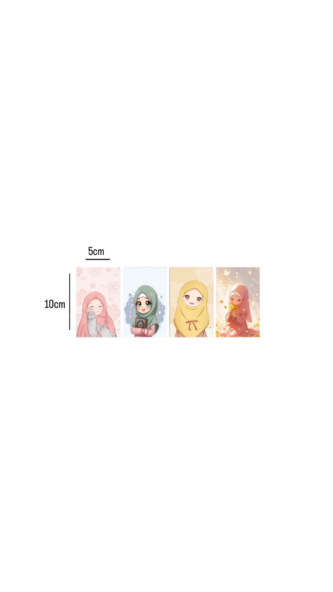 30pcs - Hijab Stickers 10*5cm #HS1871