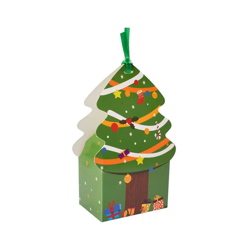 X12pcs Christmas Box With Ribbon #CB2302