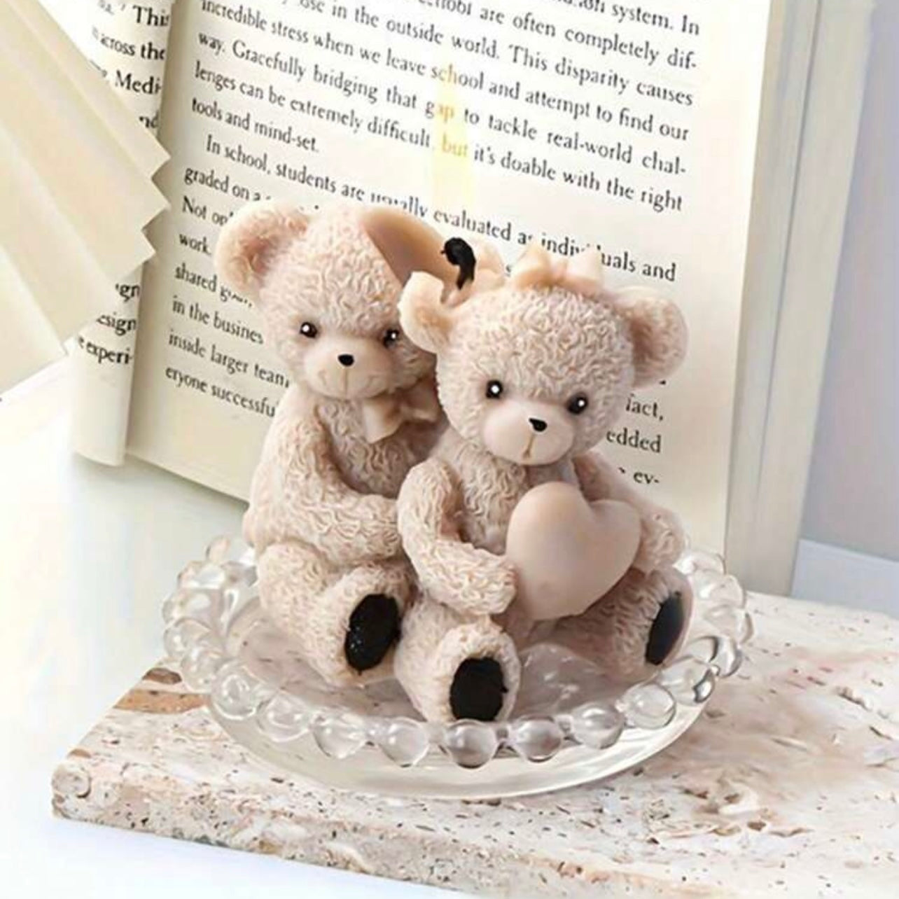Two Teddy Bear Modeling Mold Held On The Back Silicone Molds #SM1656