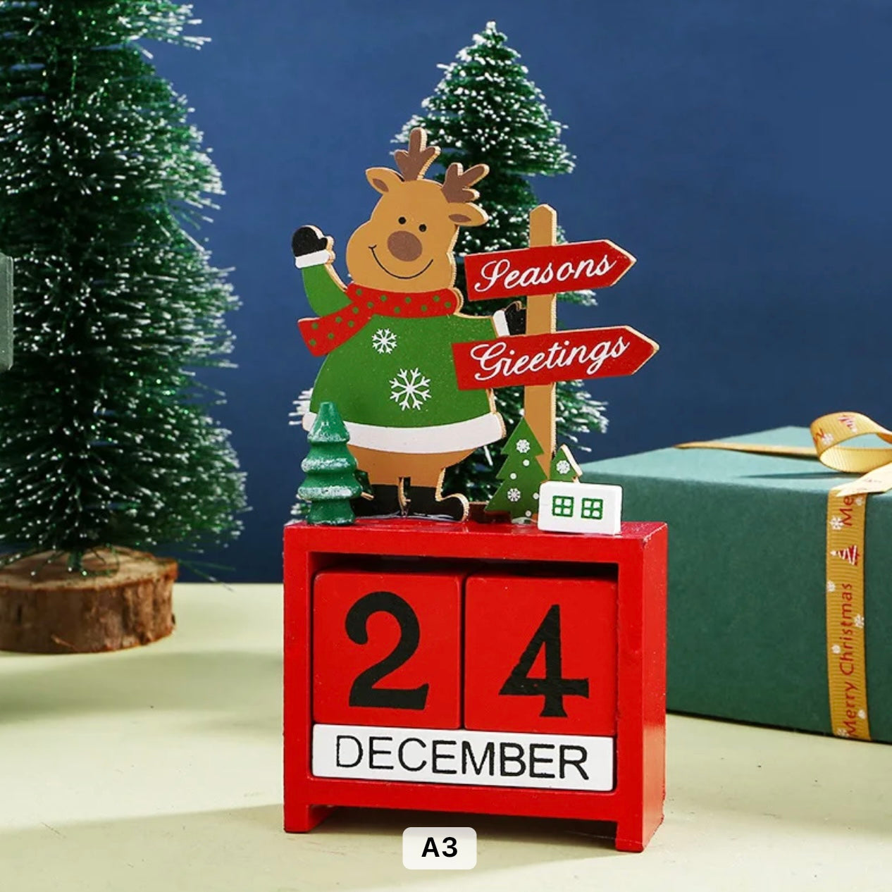 Christmas Wooden Calendar #CC1537