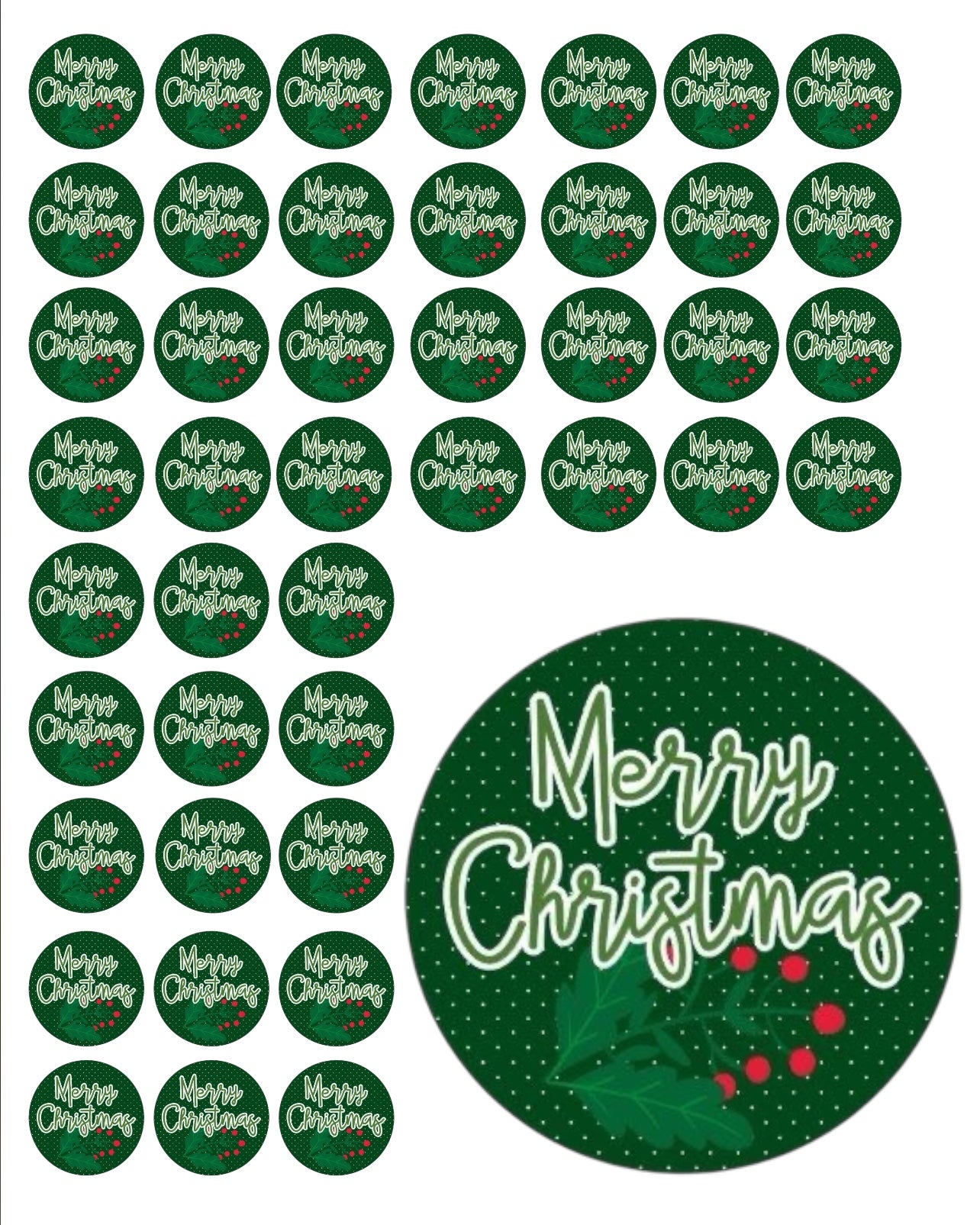 60x3.8cm - christmas stickers #ST2165