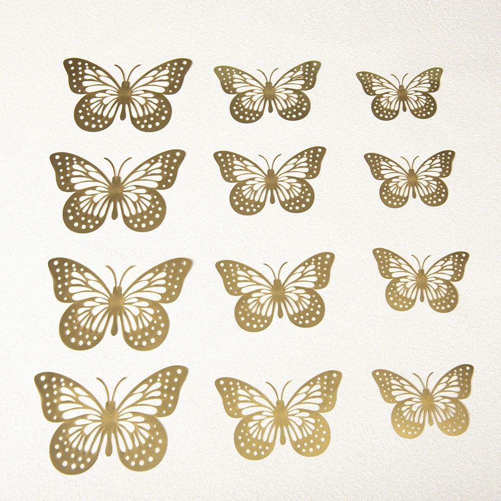 3D Butterfly Decoration x12pcs #GB1232