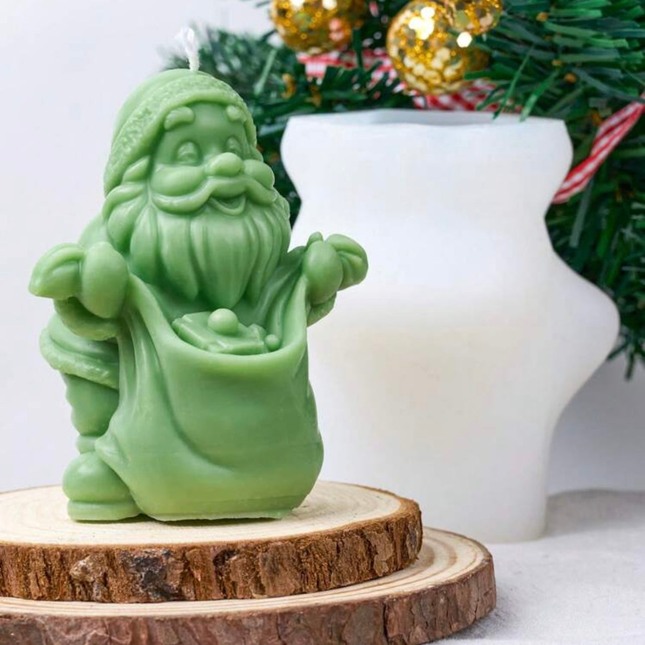 1pc Santa Claus Candle Silicone Mold #SM1501