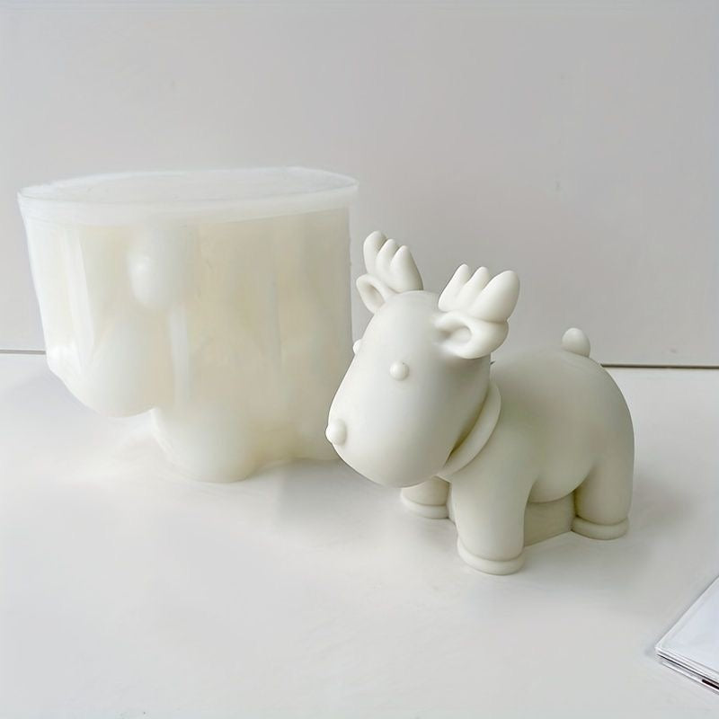 3D Christmas Reindeer Silicone Mold #SM1510