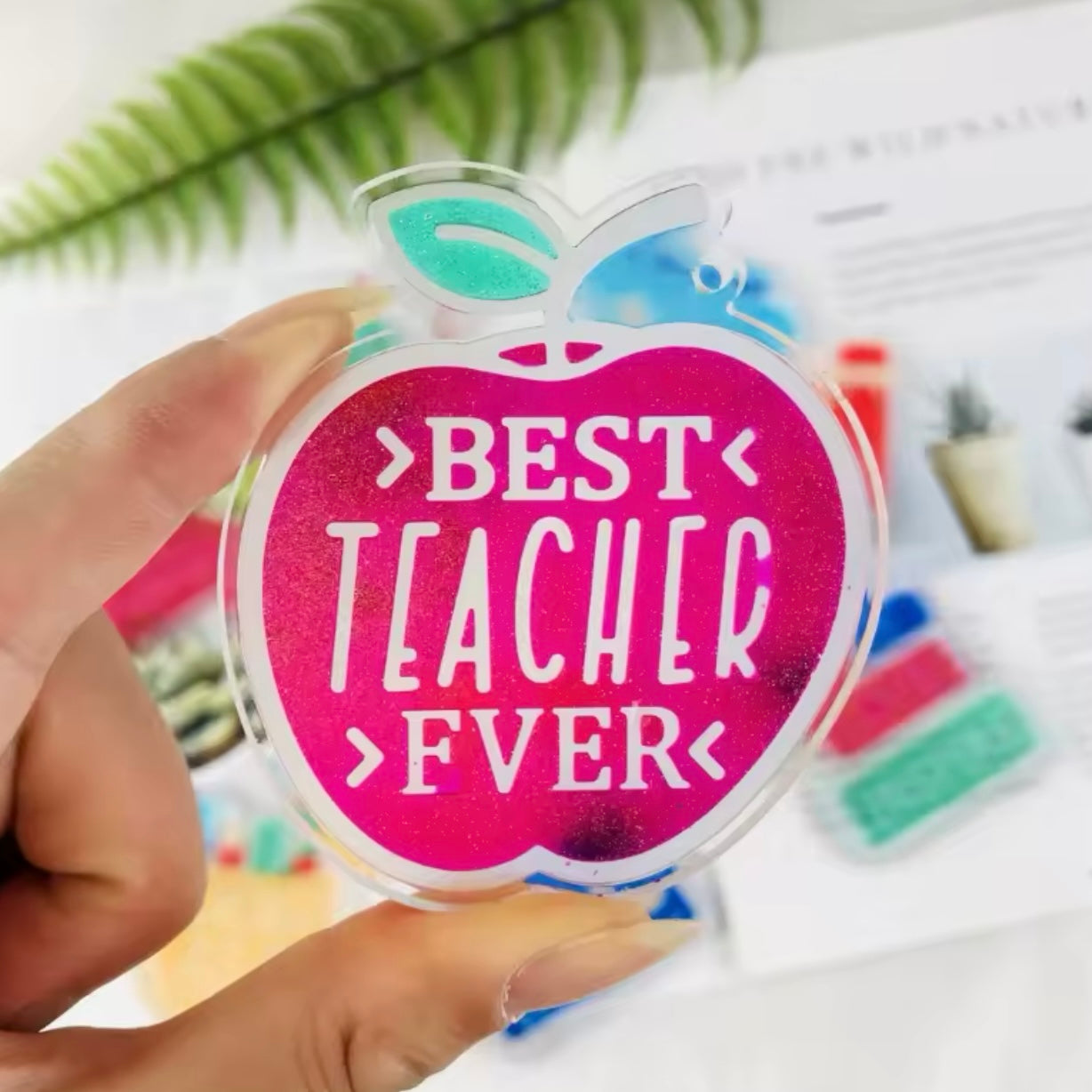 TEACHERS DAY PENDANT SILICONE MOLD #SM1869