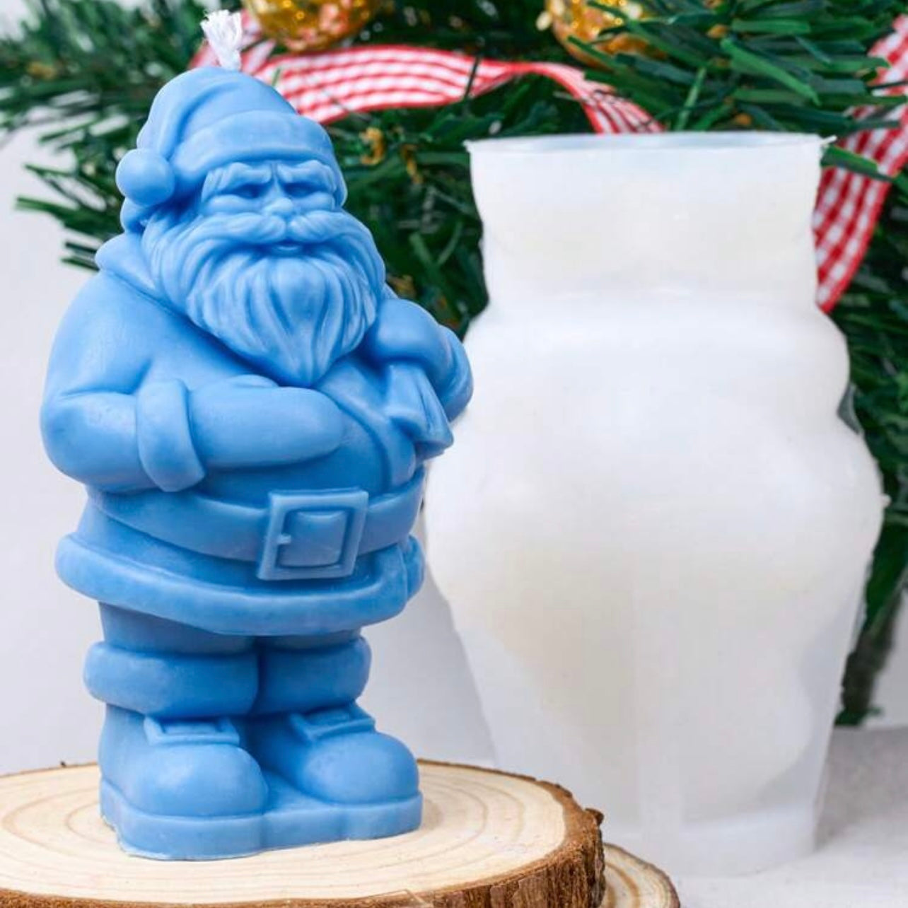 1pc Santa Claus Candle Silicone Mold #SM1502
