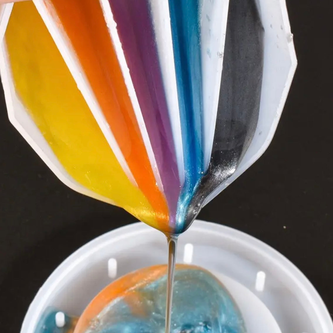 Mixing colors Mold 5 Grids #SM1106
