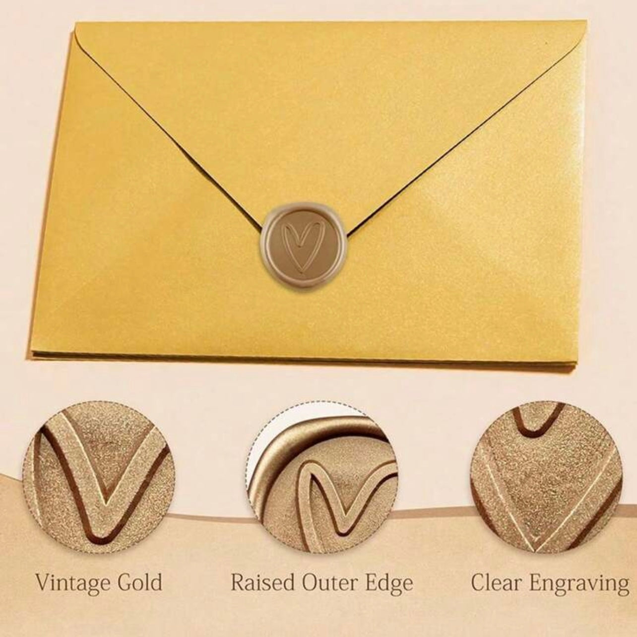 4pcs Wax Seal Stickers #WS1512
