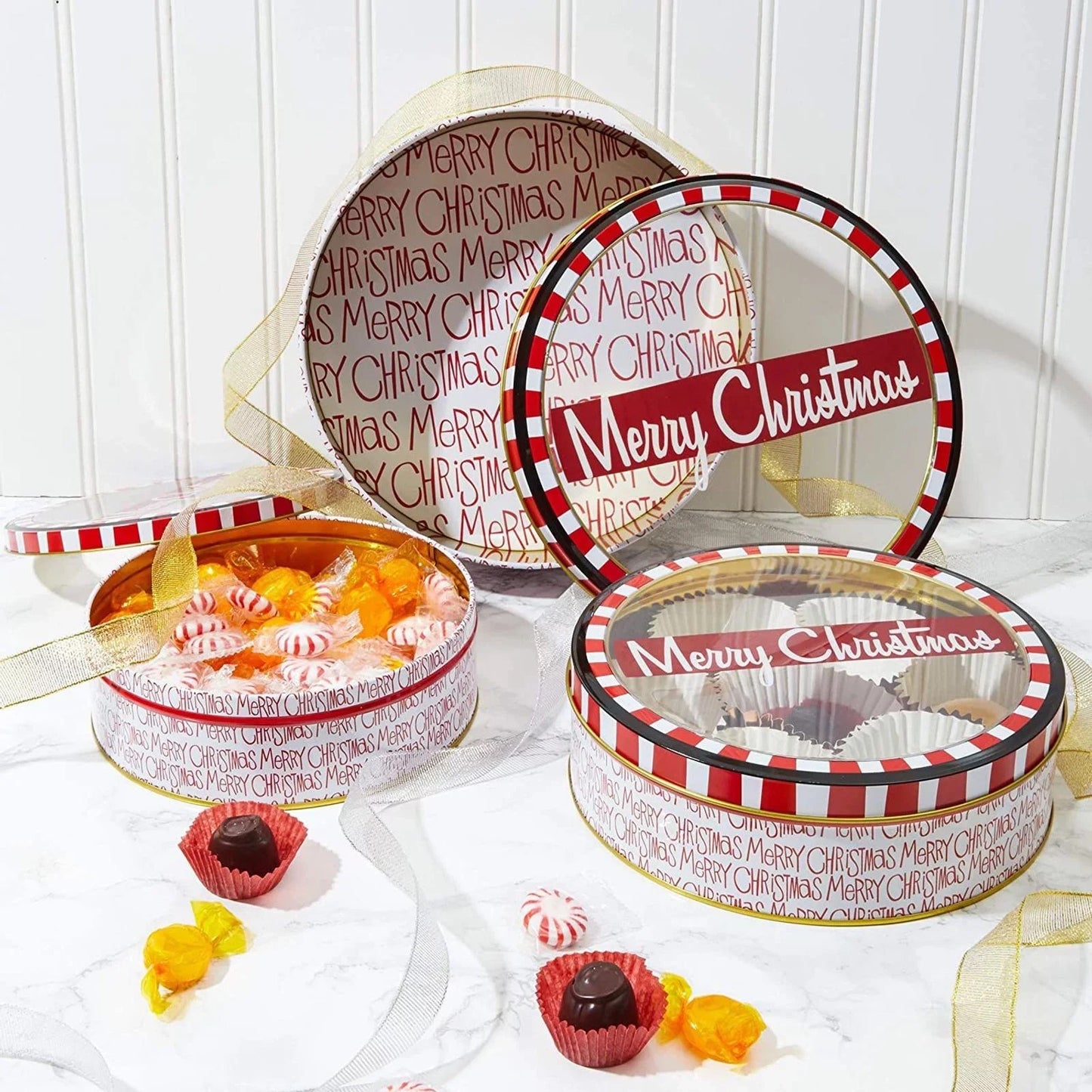 Aluminuim Christma Box Set x3pcs #CC1663