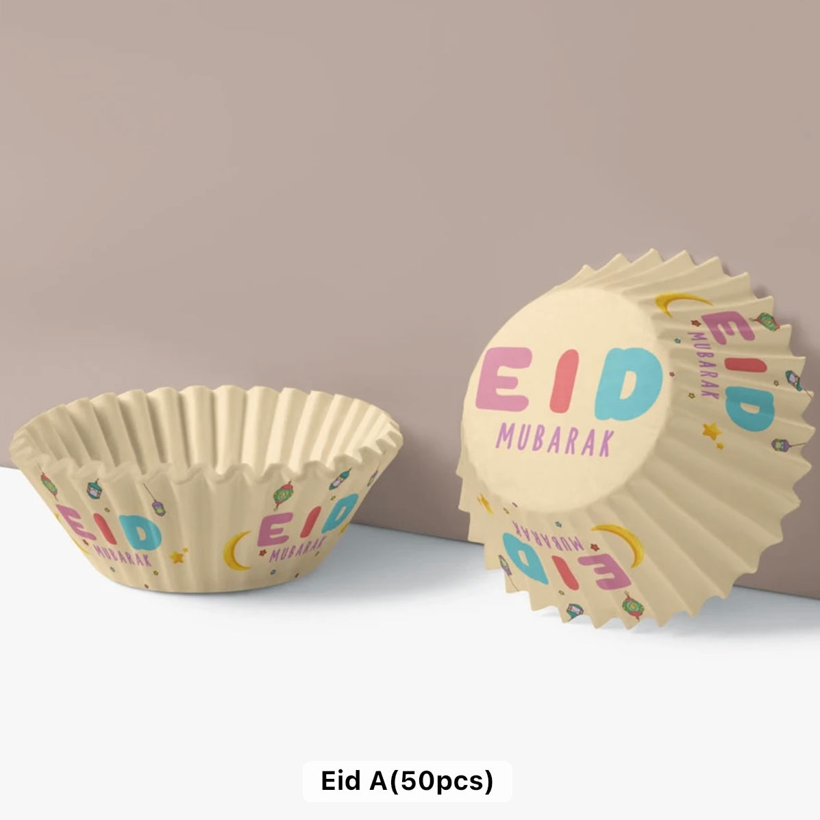 50pcs Ramadan Cake Paper Muffin Cup #CC1659