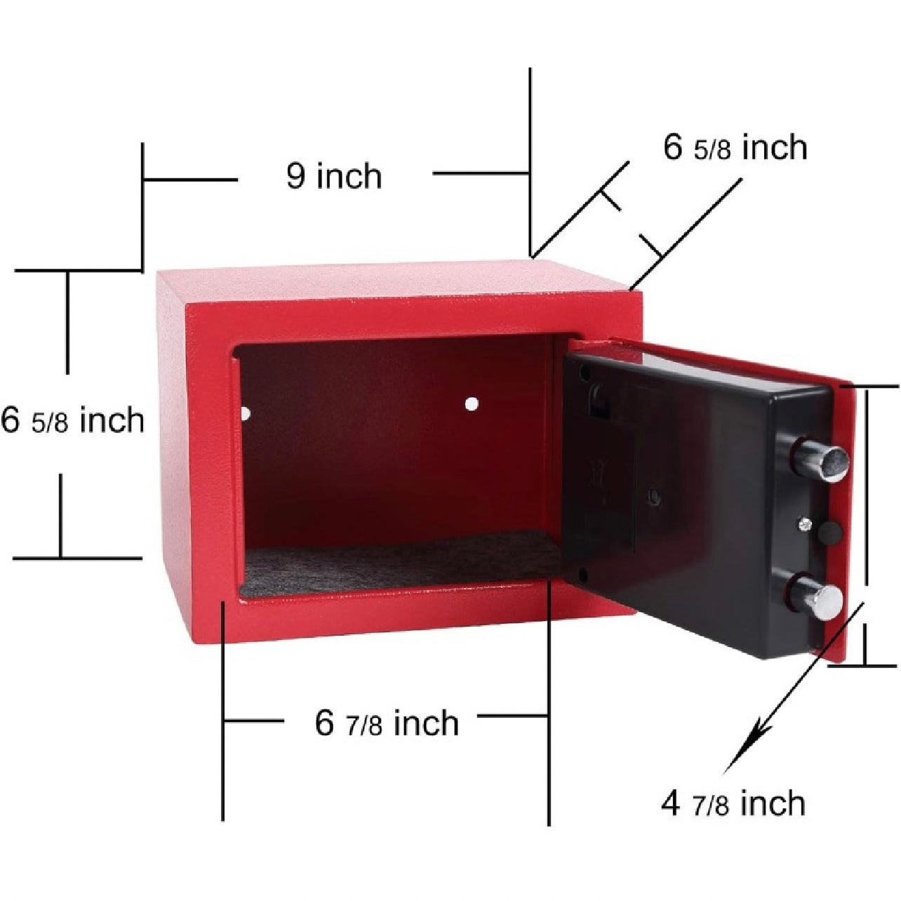 Mini Digital Electronic Keypad Lock Built-in 2 Locking Bolt Safe Box #MS1549