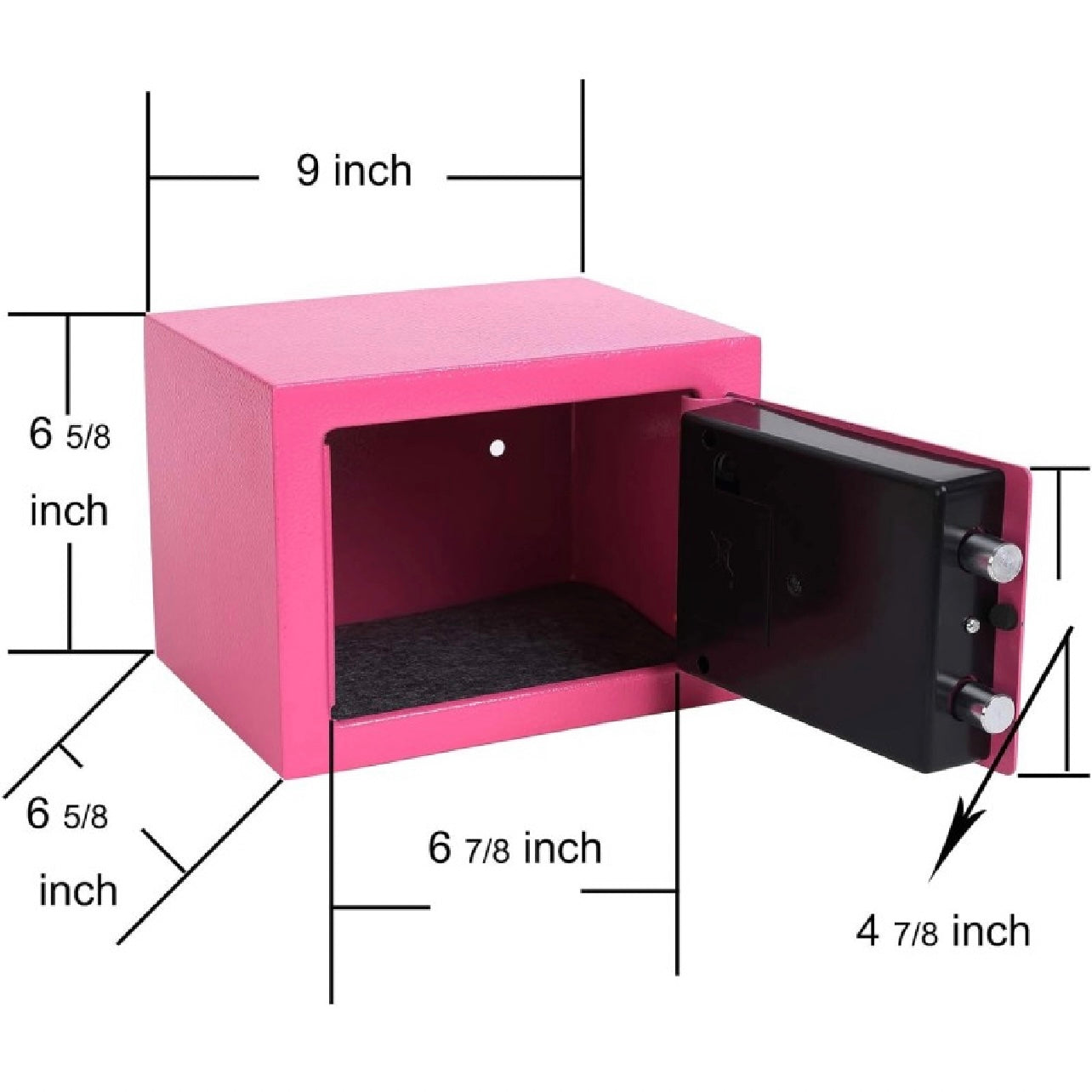 Mini Digital Electronic Keypad Lock Built-in 2 Locking Bolt Safe Box #MS1547
