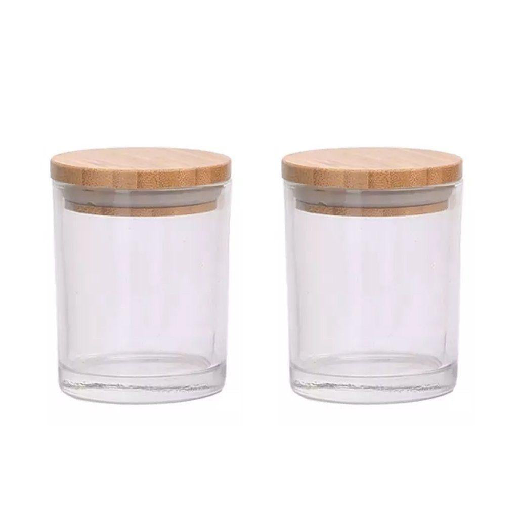 8oz Transparent Glass Jar With Lid #GJ1150