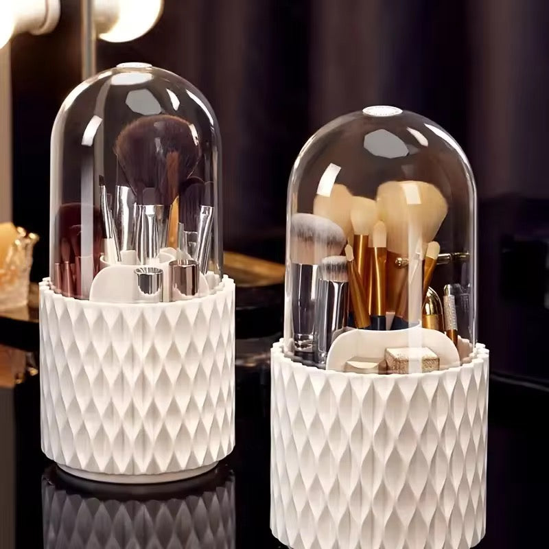 Portable 360 Rotating Makeup Brush Storage Box #MB2011