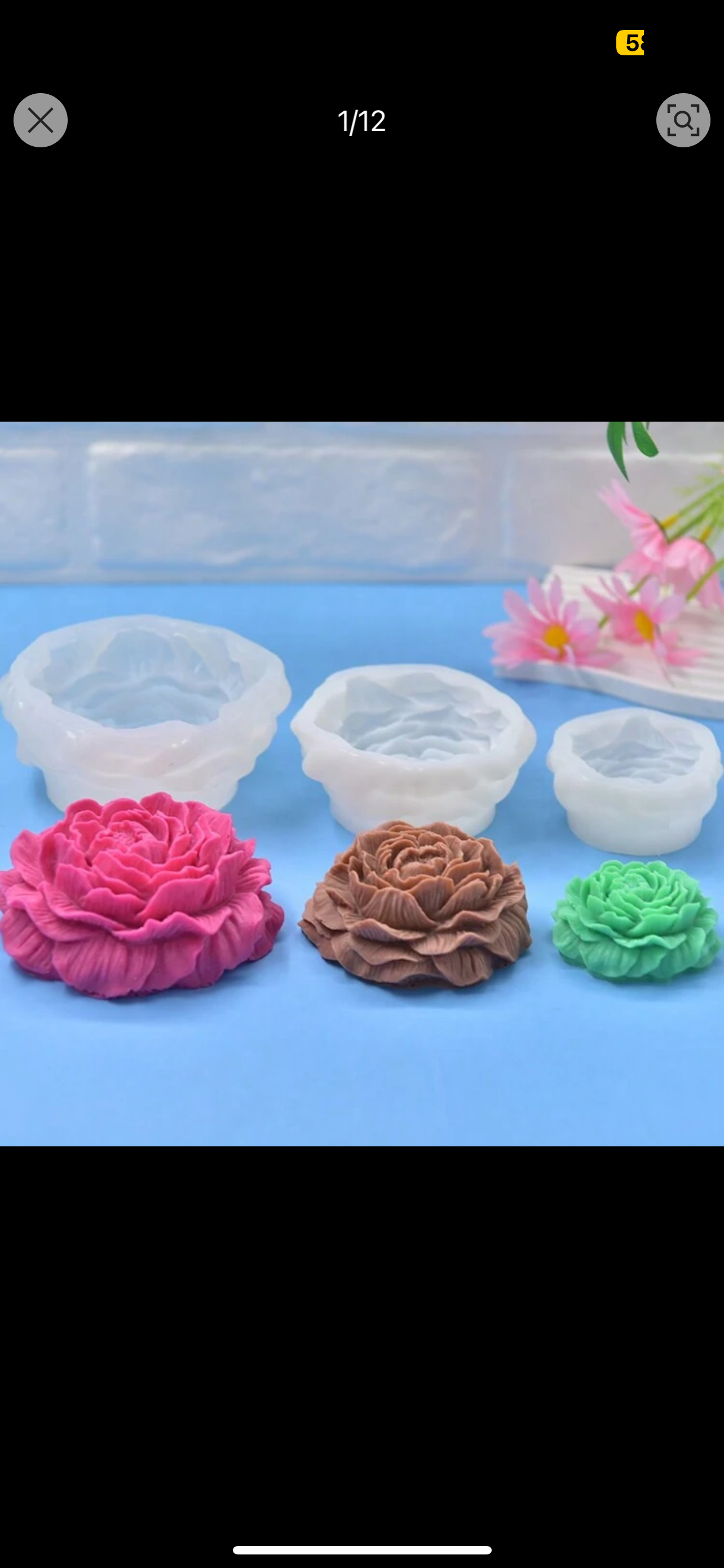 Peony Silicone Mold