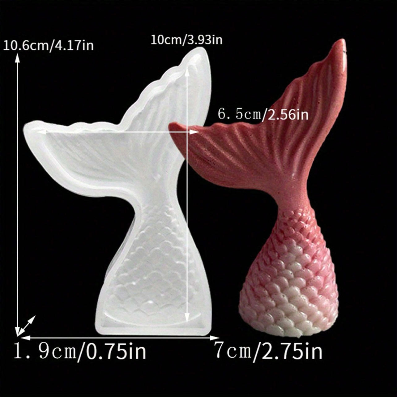 Fishtail Silicone Mold #SM1280