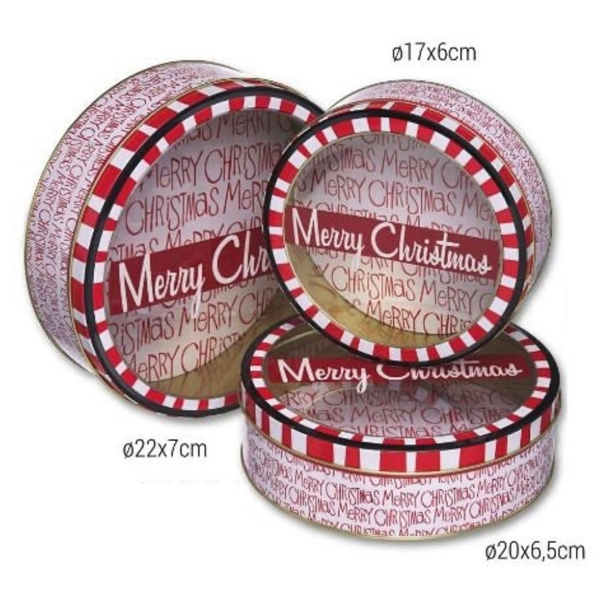 Aluminuim Christma Box Set x3pcs #CC1663