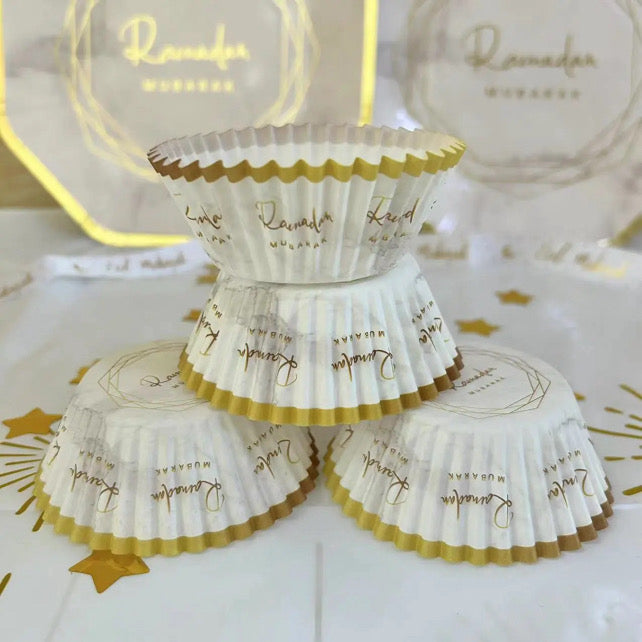 50pcs Ramadan Cake Paper Muffin Cup #CC1659