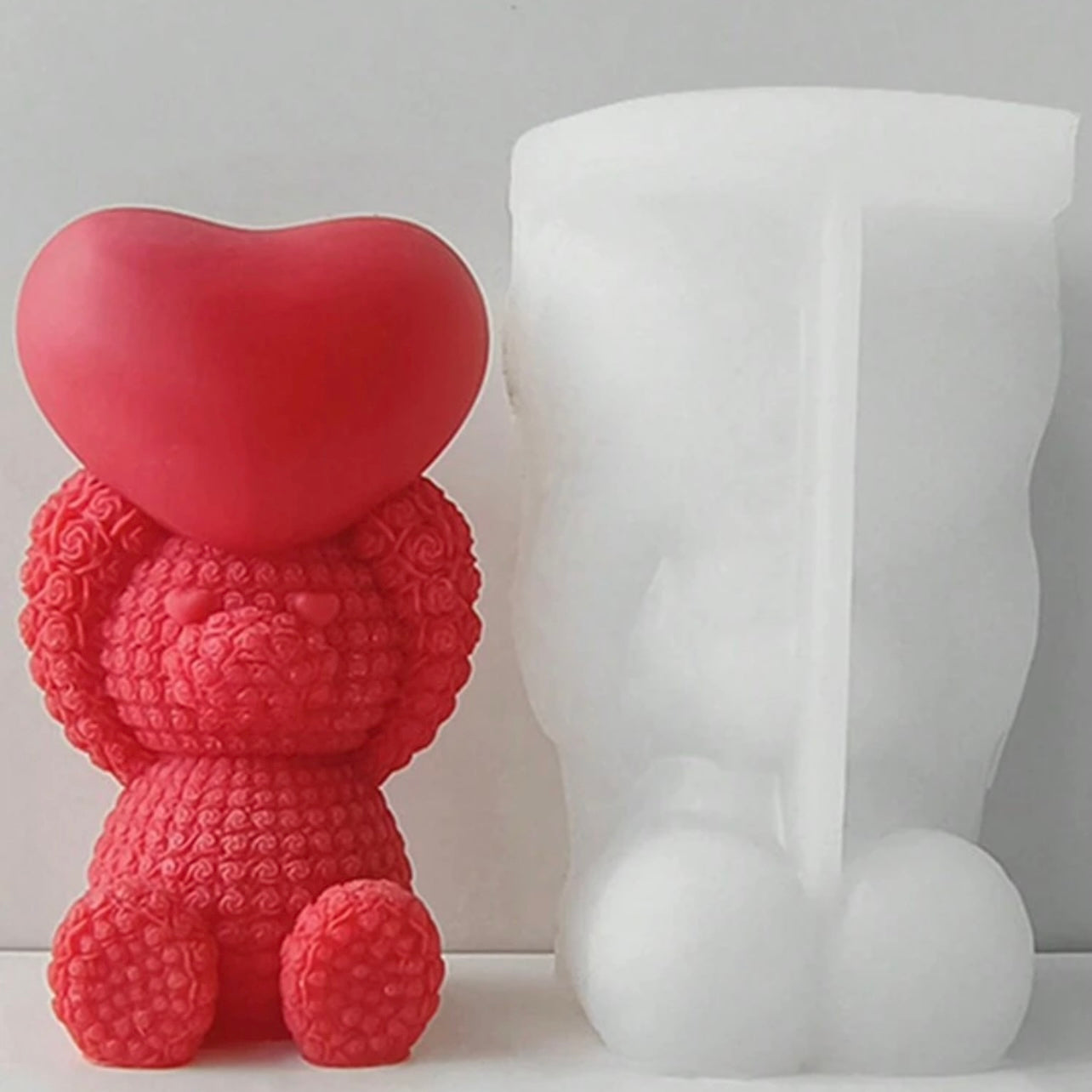 Rose Bear Silicone Mold #SM1694