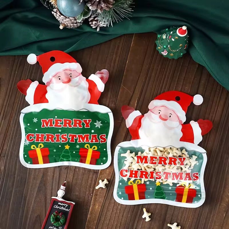 X12pcs Christmas Bag With Zipper #CB2306