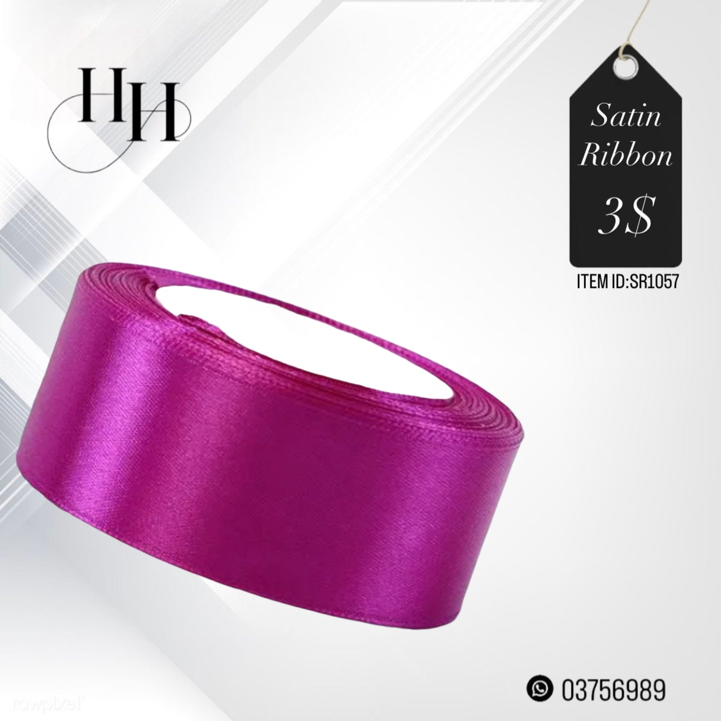 Satin Ribbon 20M x 4cm