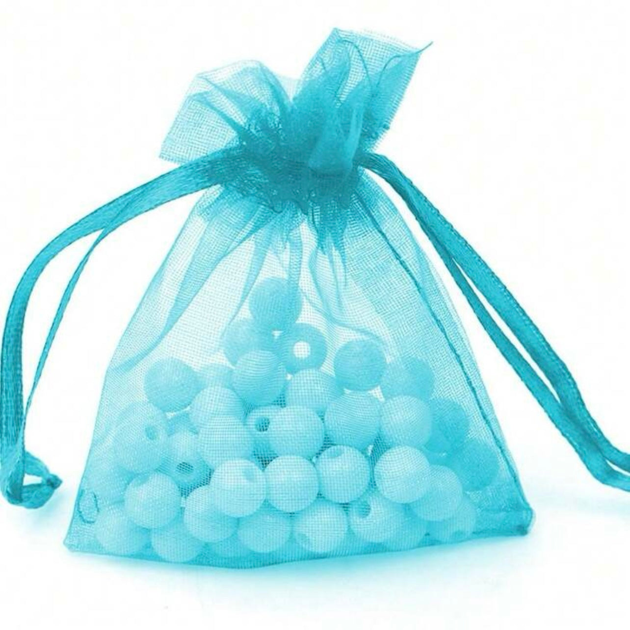 Blue Organza Bag x12pcs