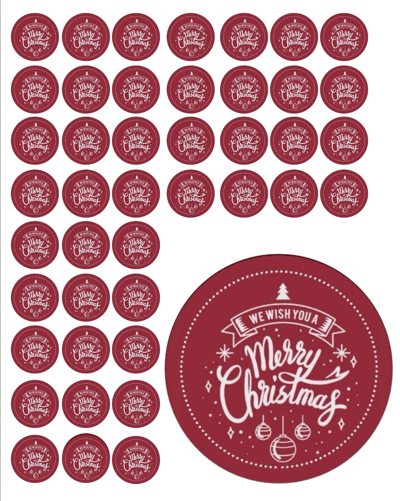 60x3.8cm - christmas stickers #ST2163