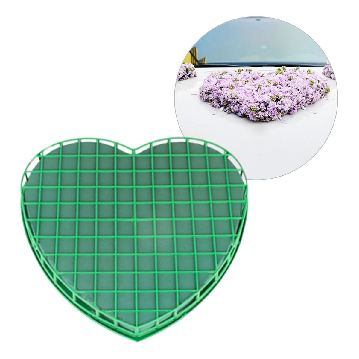 Floral Foam Heart Shale With Base #FF1713