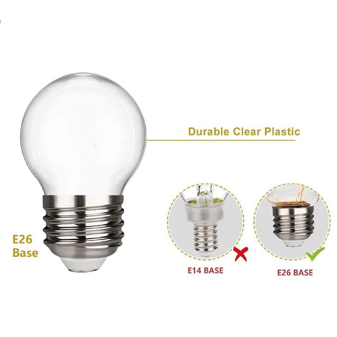 Waterproof Transparent Hanging String Light Bulb #LB1704