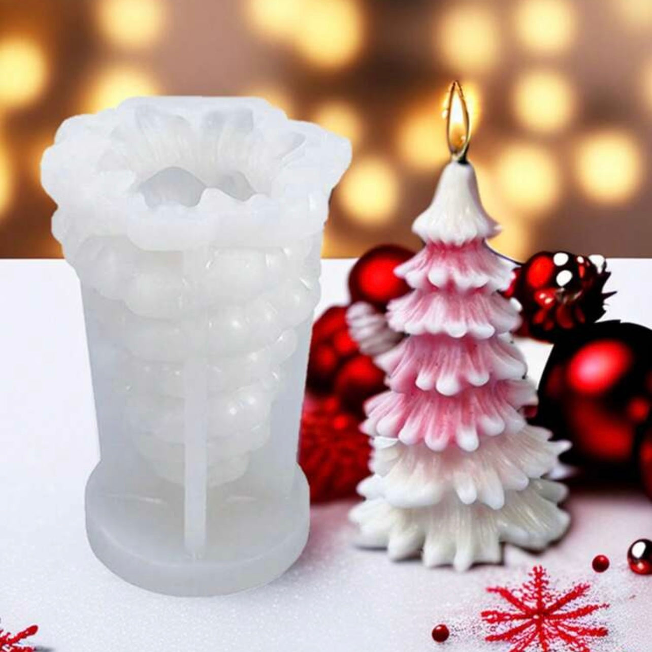 Christmas Pine Tree Silicone Mold #SM1613