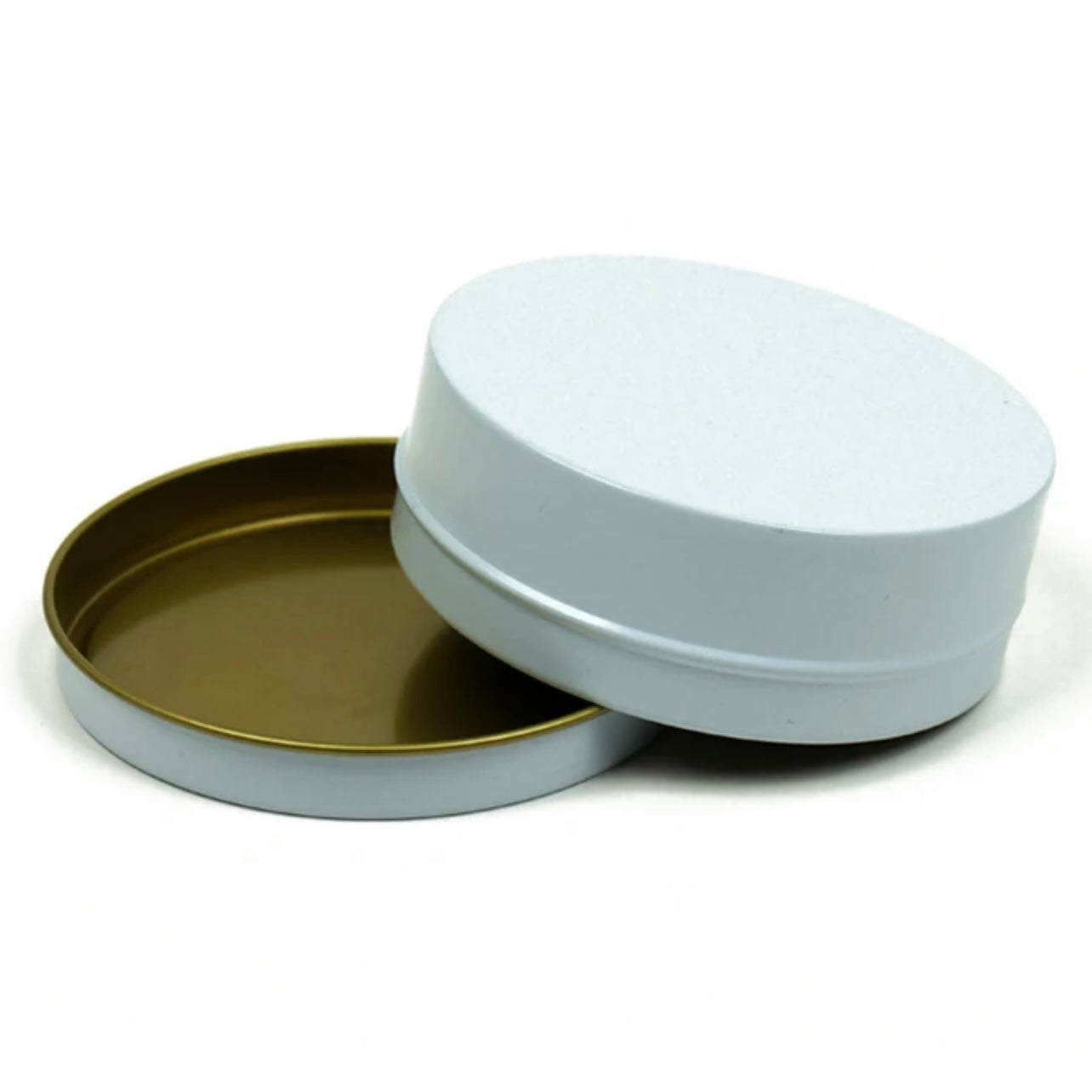 Candle Tin Jar White Color #AJ1169