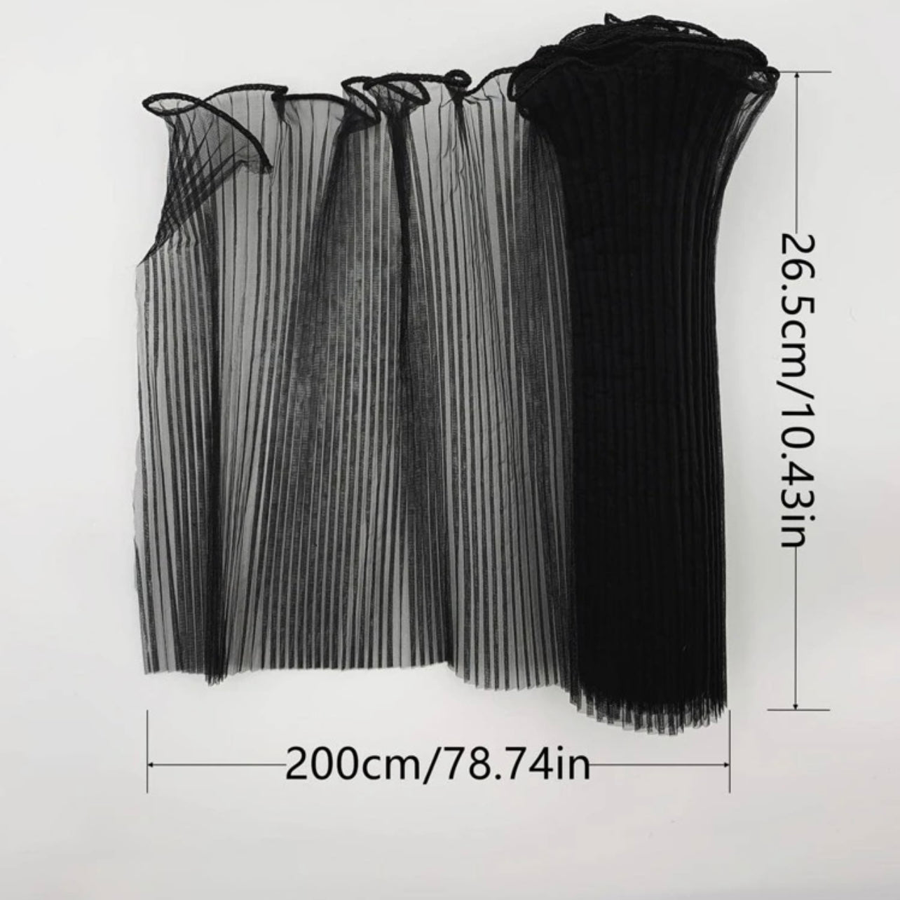 Solid Gift Wrapping Mesh Black Color #WP1029
