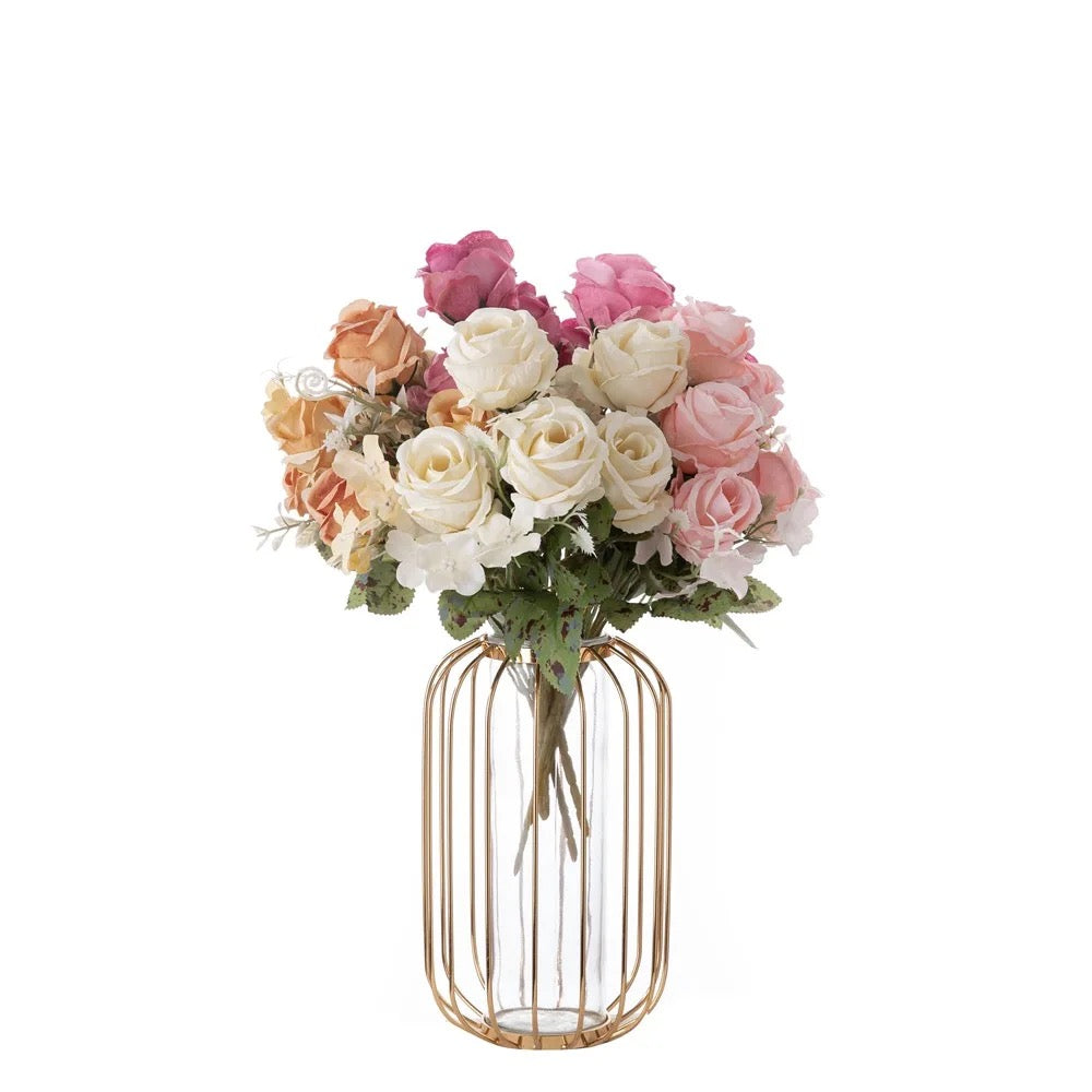 X6pcs Artificial Rose