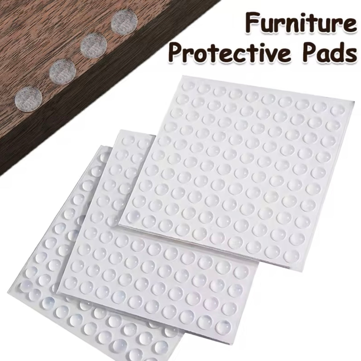 5-10*1.5-4mm 100pcs Self Adhesive Round Soft Silicone Rubber #SR1952
