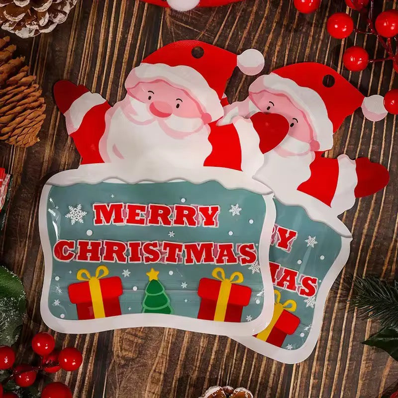 X12pcs Christmas Bag With Zipper #CB2306