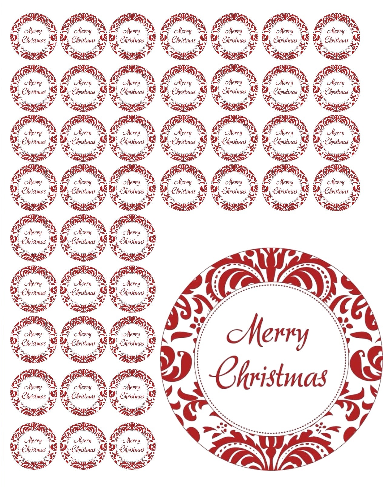 50x3.8cm - christmas stickers #ST2162