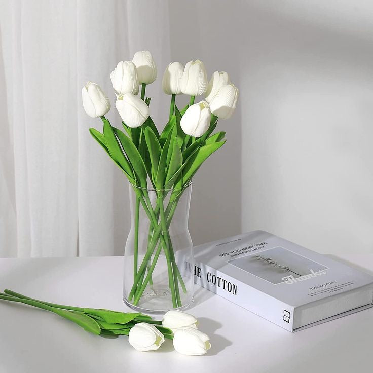 White Artificial Tulip #AF1380