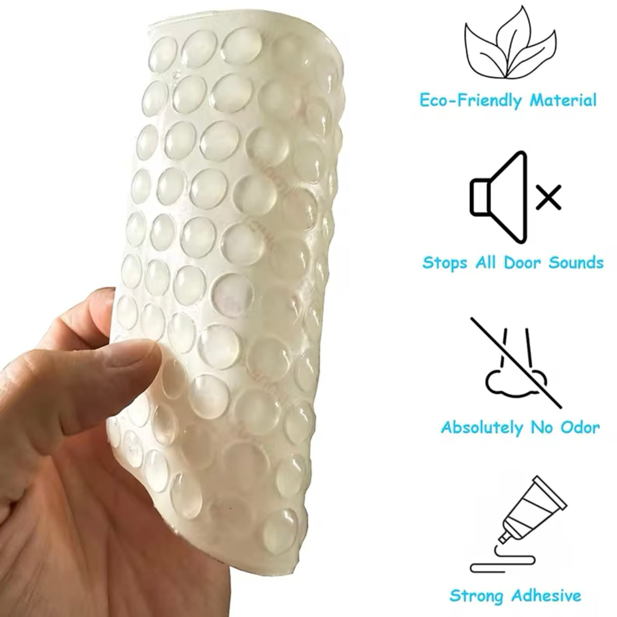 5-10*1.5-4mm 100pcs Self Adhesive Round Soft Silicone Rubber #SR1952