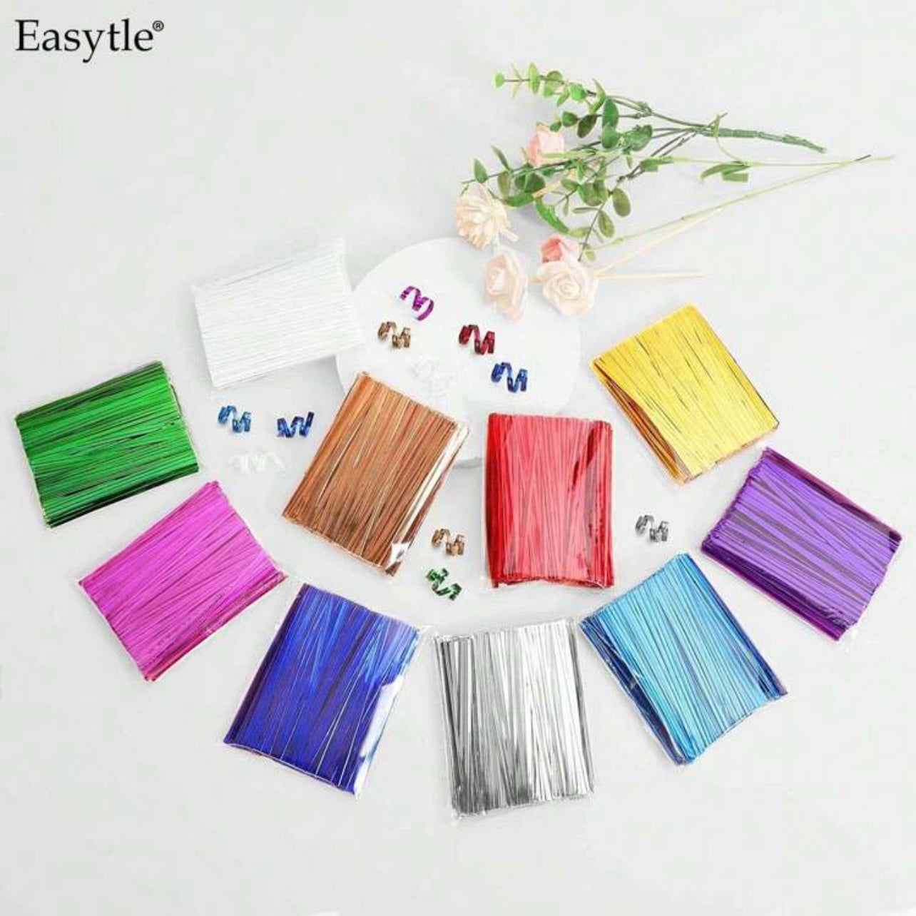 Metallic Twist Ties 10cm #MT1078