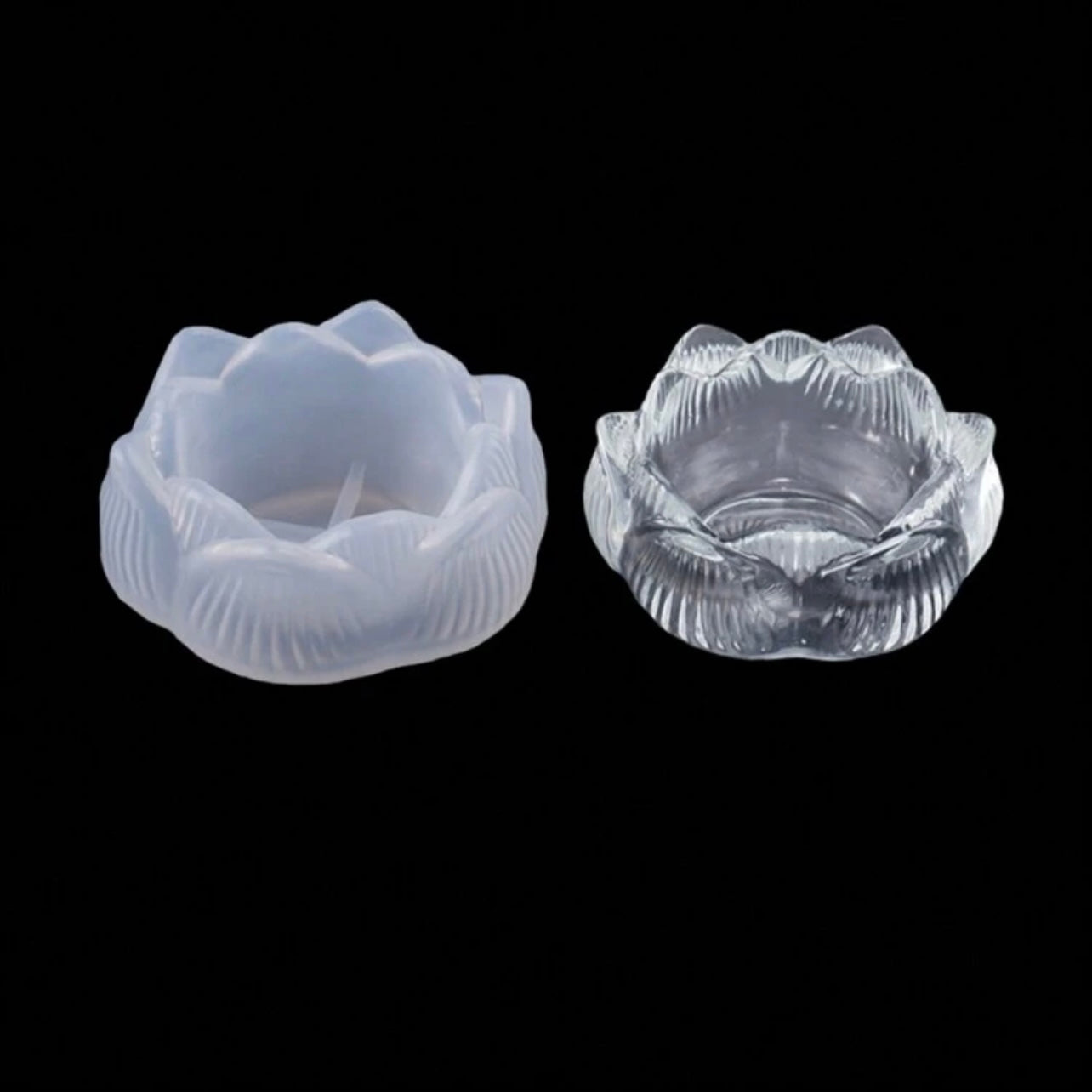 1pc Minimalist & Multi-Functional Lotus Flower Candle Holder Mold #SM1846