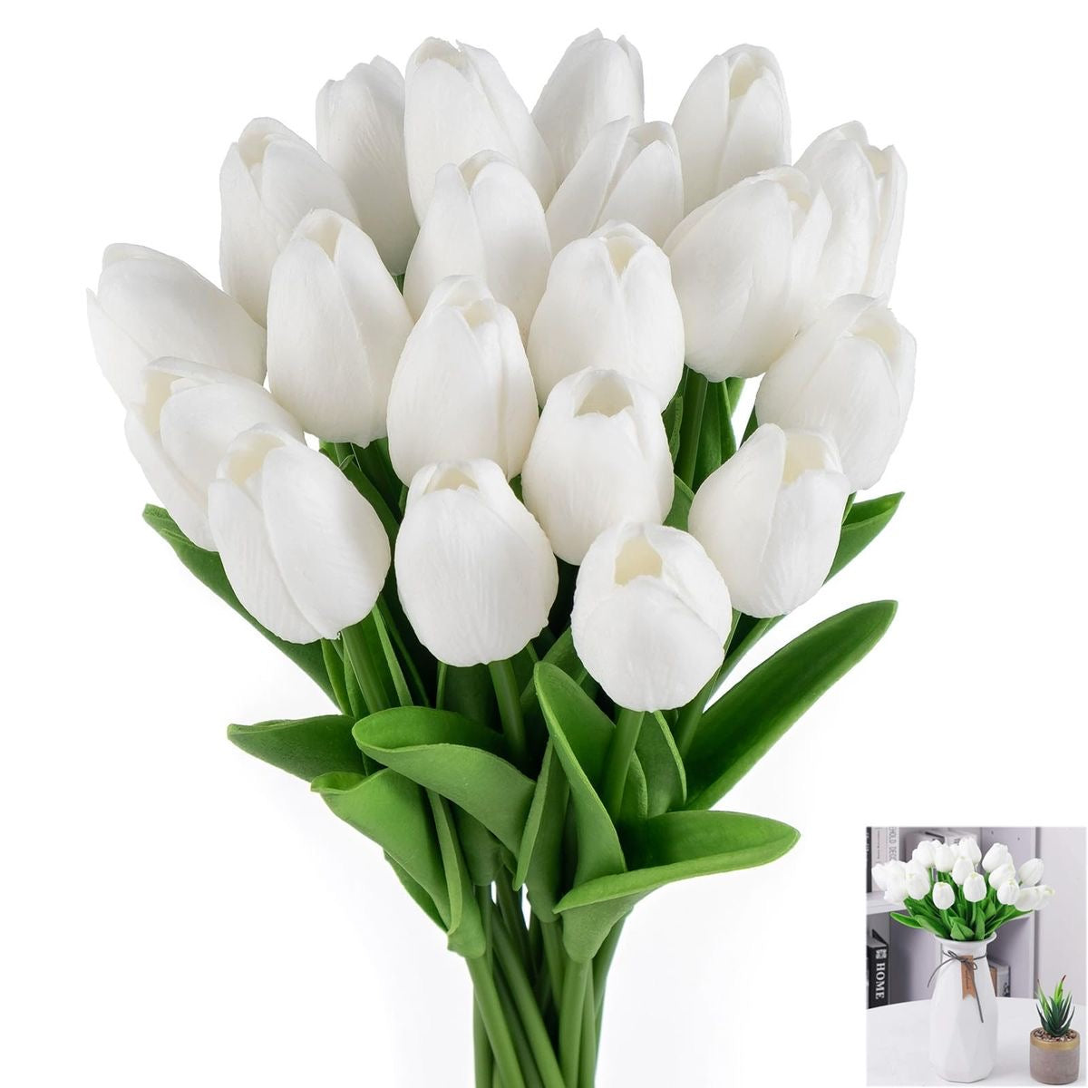 White Artificial Tulip #AF1380