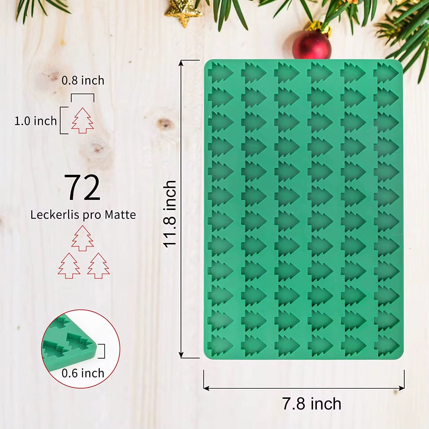 Christmas Tree Silicone Mold #SM1975