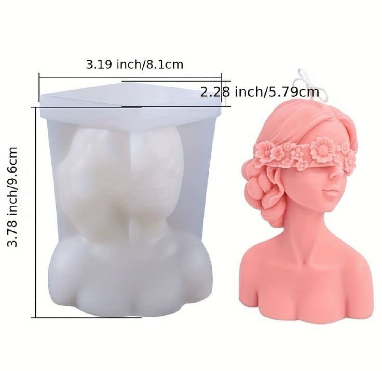 Lady Candle Mold #SM1109