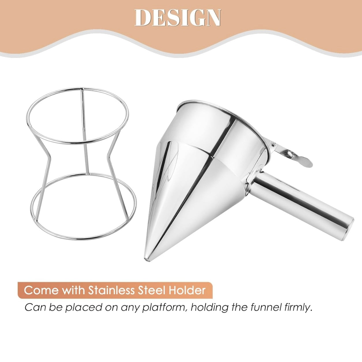 1200ml Stainless Funnel #SF1187