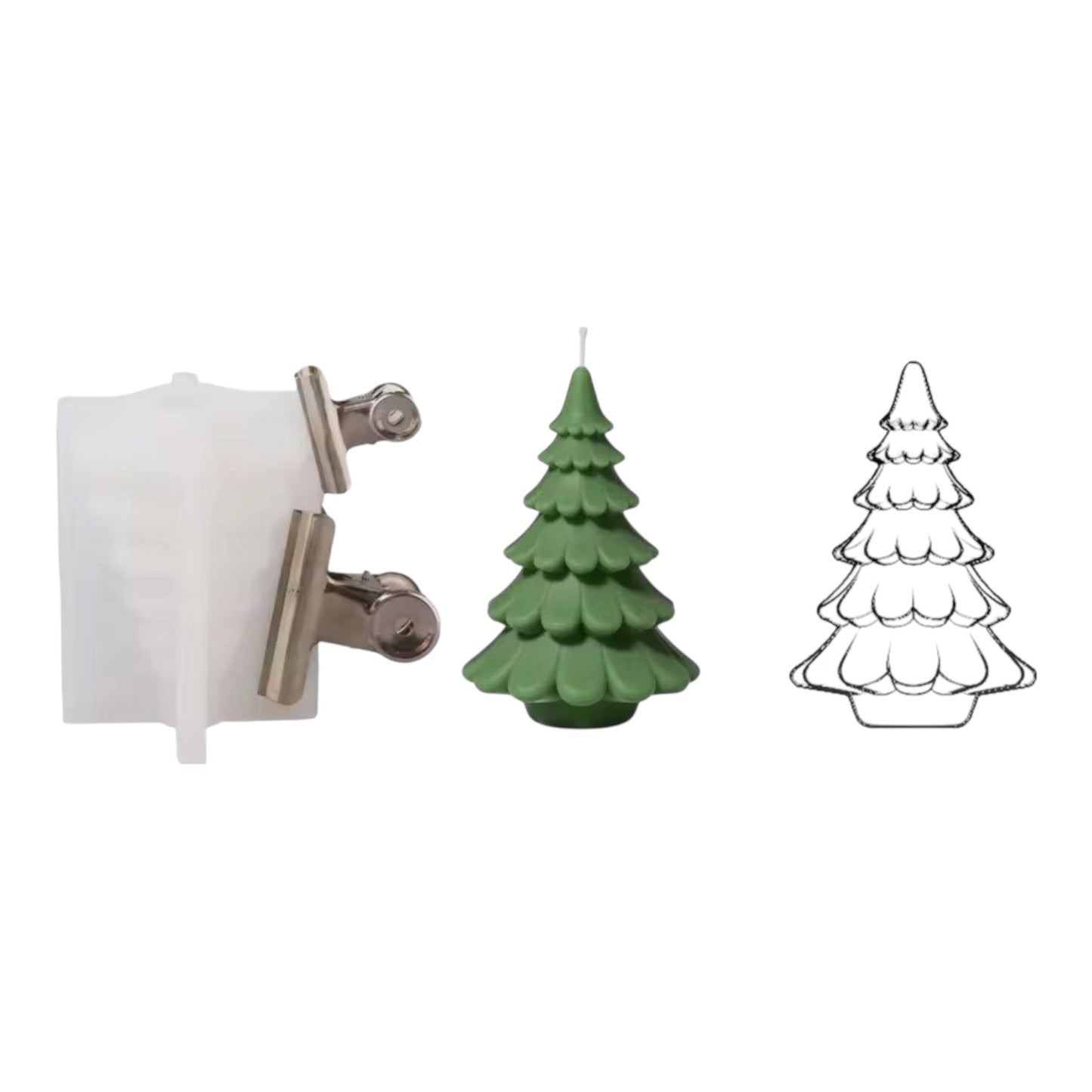 Christmas Tree Silicone Mold #SM2316