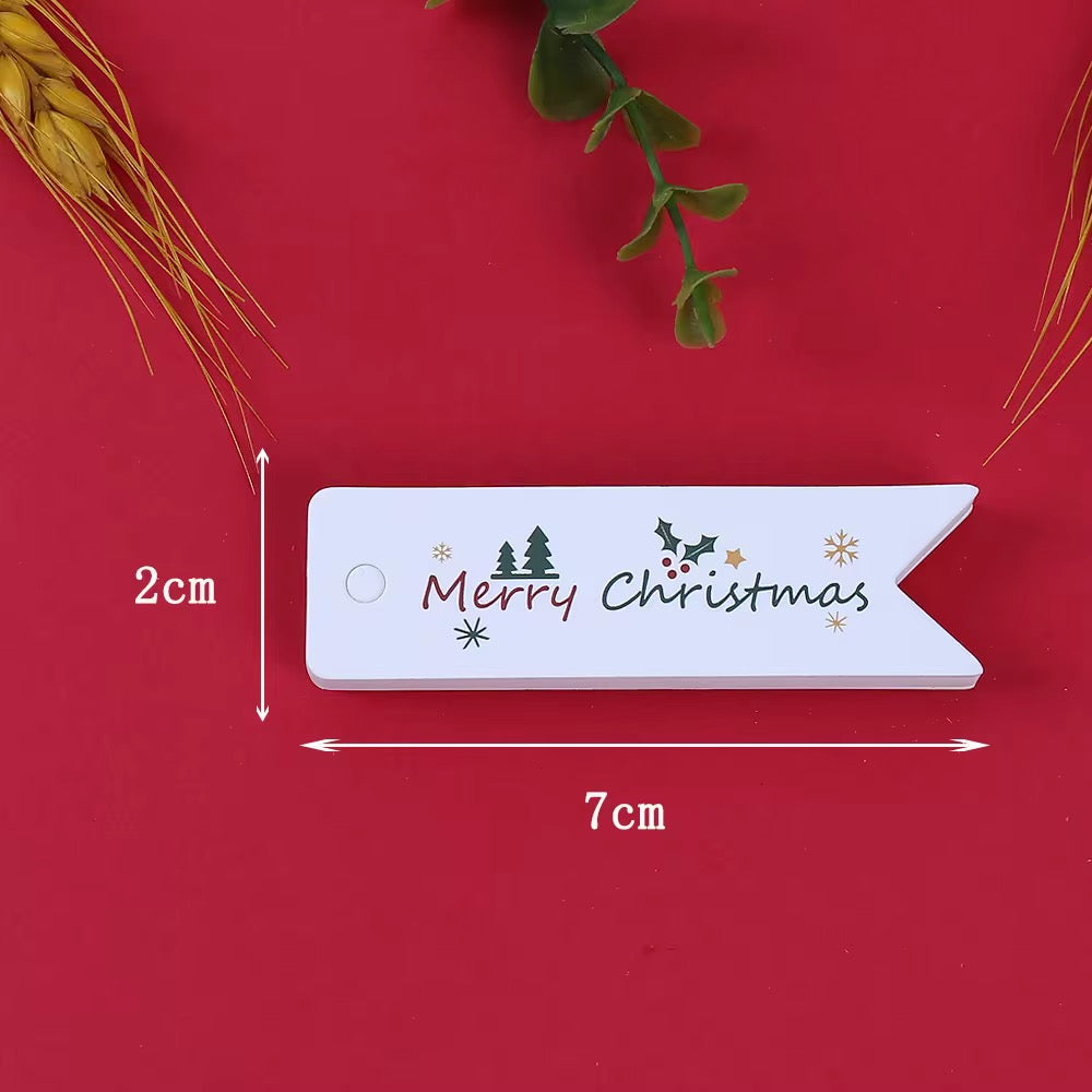 X50pcs Christmas carton tags #CT2298
