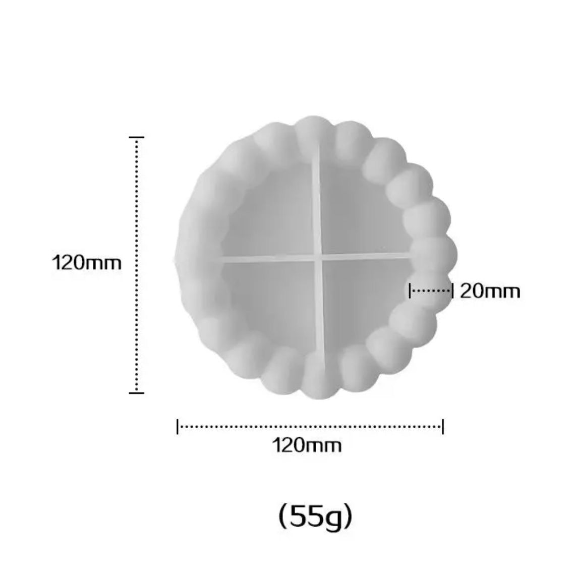 Plate Circle Shape Silicone Mold #SM1631